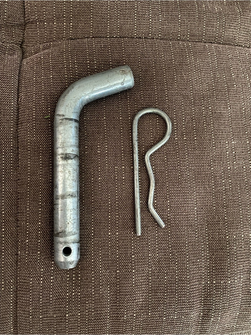 1/2 Inch Trailer Hitch Pin and Clip - Silver